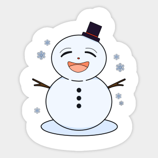 Snowman Sticker